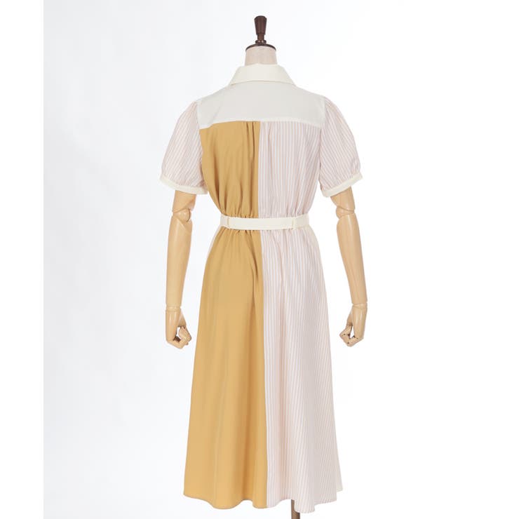 ストライプ切替シャツワンピース | axes femme | 詳細画像15 