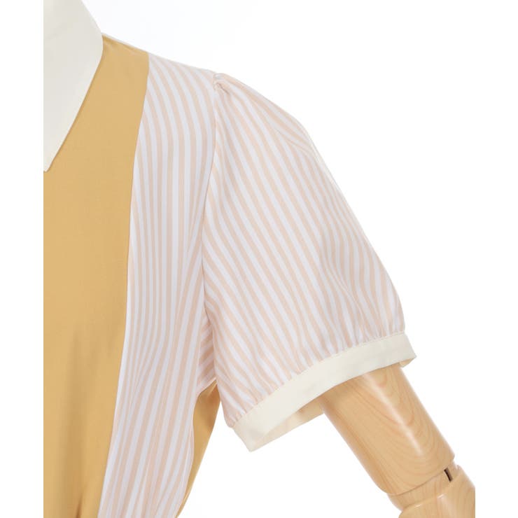 ストライプ切替シャツワンピース | axes femme | 詳細画像22 