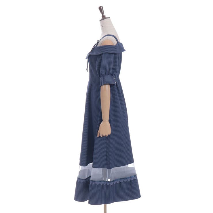 オフショル風ストライプワンピース | axes femme | 詳細画像28 