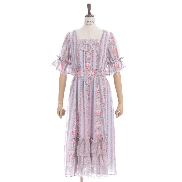 カントリーローズワンピース[品番：IGAW0006526]｜axes femme