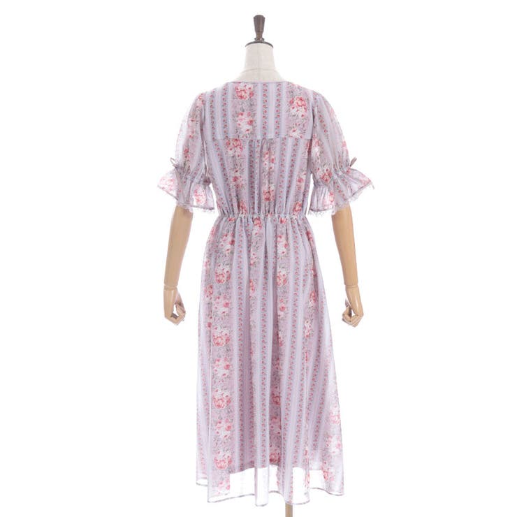 axes femme カントリーローズワンピースピンク Fサイズ 中古品 カントリーローズワンピース[品番：IGAW0006526]｜axes femme