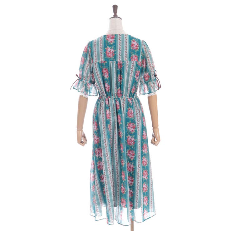 axes femme カントリーローズワンピースピンク Fサイズ 中古品 axes femme｜カントリーローズワンピース | Rakuten Fashion