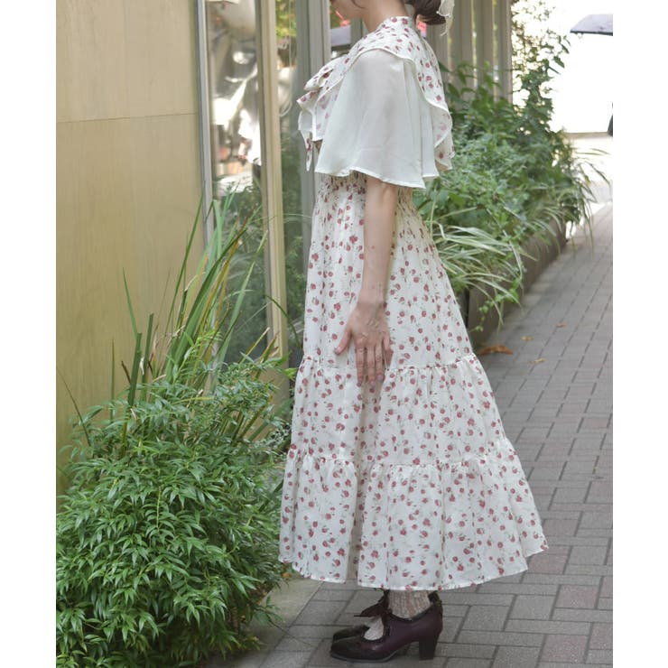 小花柄ブラウス×ワンピースセット | axes femme | 詳細画像2 