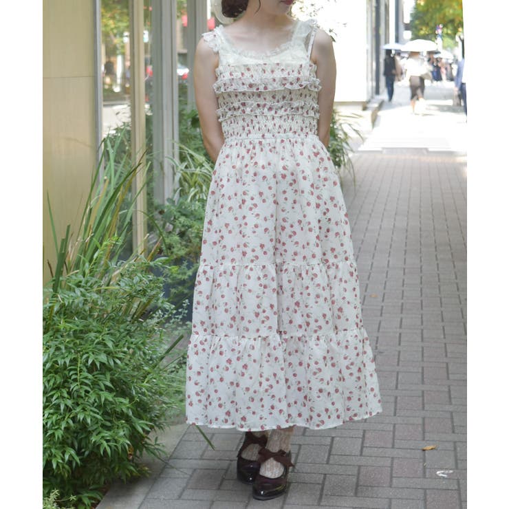 小花柄ブラウス×ワンピースセット | axes femme | 詳細画像5 