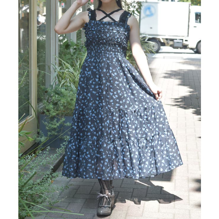 小花柄ブラウス×ワンピースセット | axes femme | 詳細画像6 