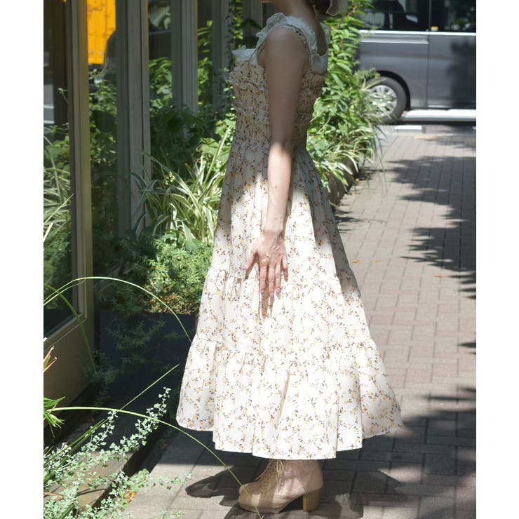 小花柄ブラウス×ワンピースセット | axes femme | 詳細画像8 