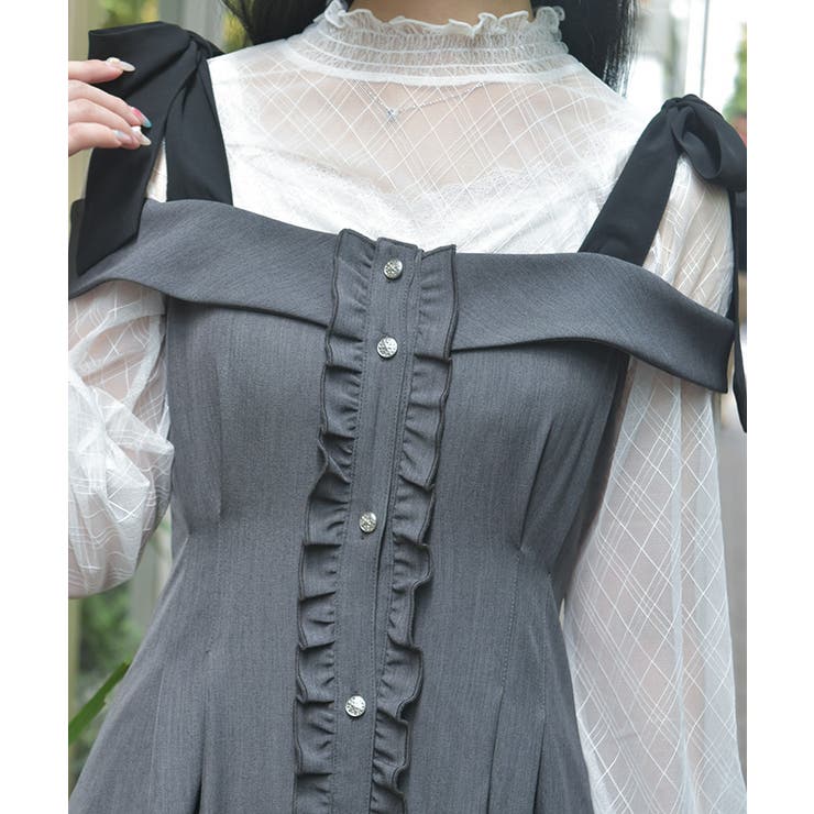 ショルダーリボンワンピース | axes femme | 詳細画像11 