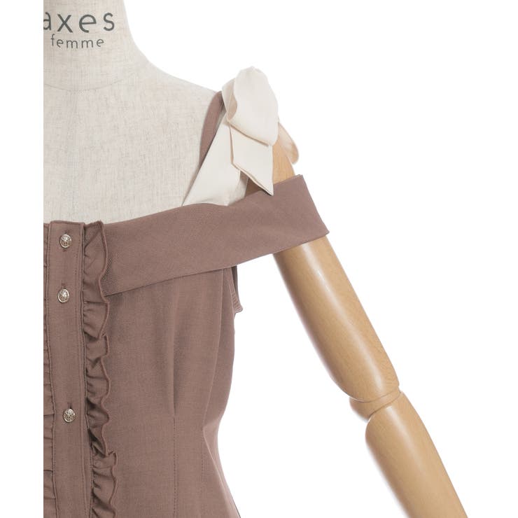 ショルダーリボンワンピース | axes femme | 詳細画像17 