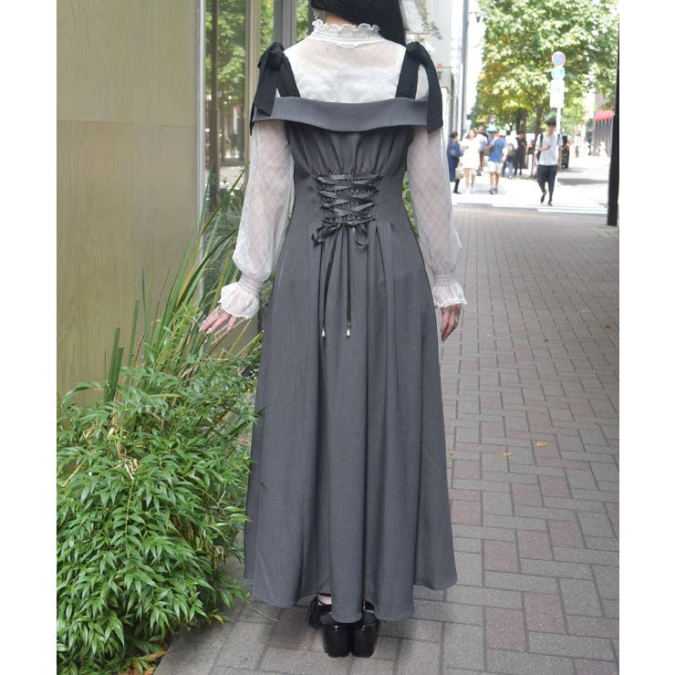 ショルダーリボンワンピース | axes femme | 詳細画像3 