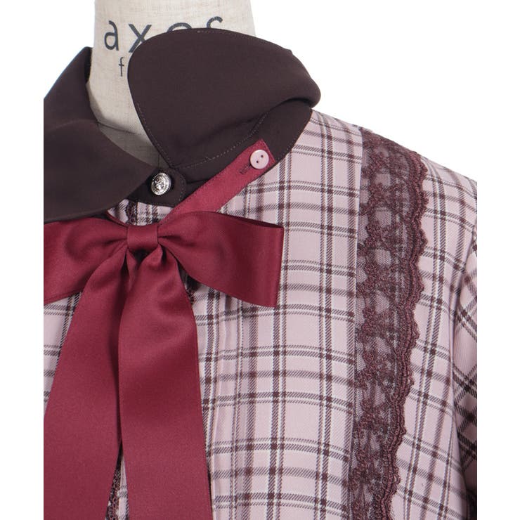 丸襟チェックワンピース | axes femme | 詳細画像13 