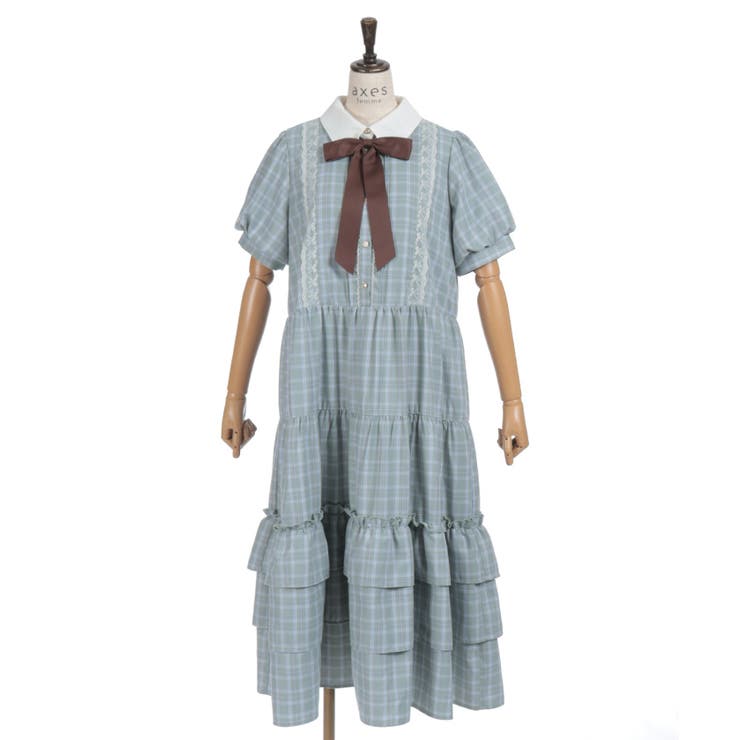 丸襟チェックワンピース | axes femme | 詳細画像23 