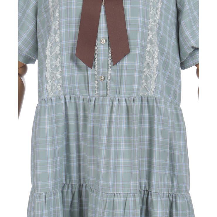 丸襟チェックワンピース | axes femme | 詳細画像28 