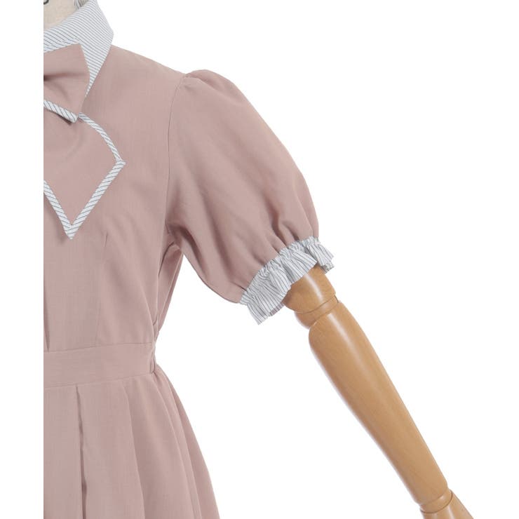 ストライプ切替シャツワンピース | axes femme | 詳細画像25 
