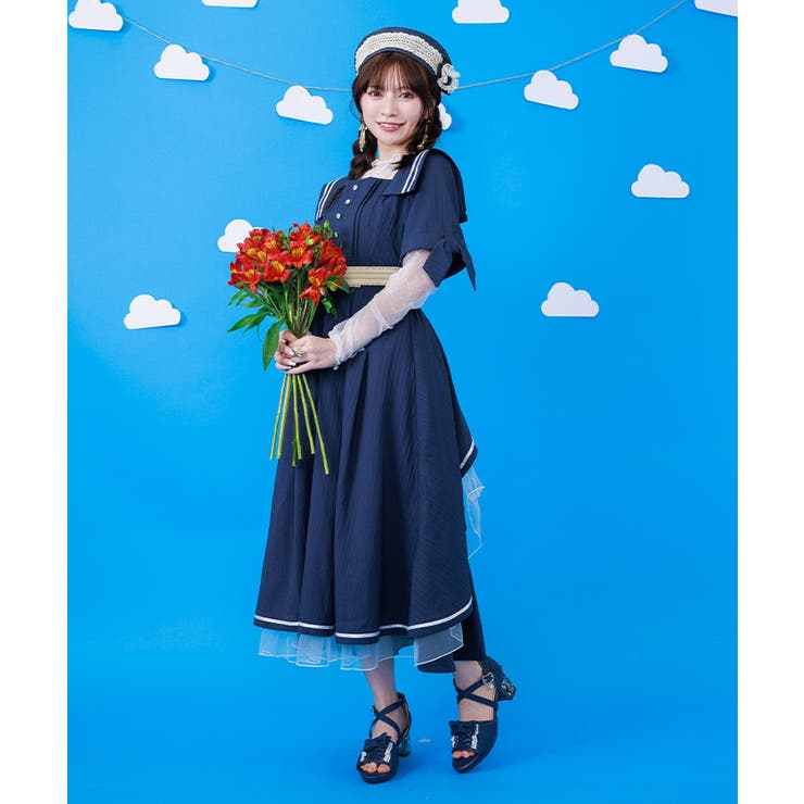セーラーカラーマリンワンピース | axes femme | 詳細画像4 