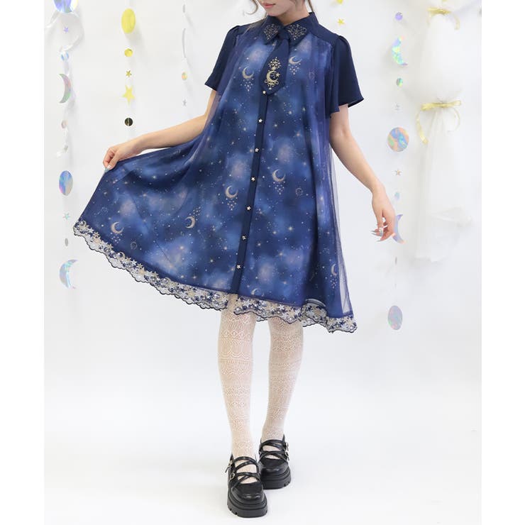 ルミナスムーン柄ワンピース | axes femme | 詳細画像14 