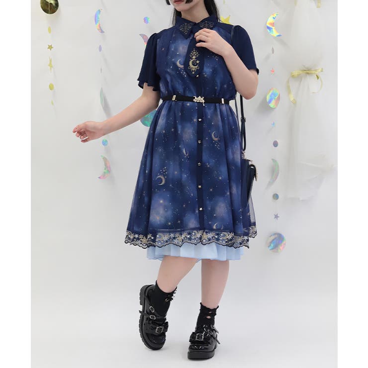 ルミナスムーン柄ワンピース | axes femme | 詳細画像15 