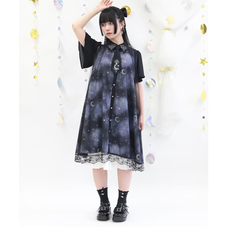 ルミナスムーン柄ワンピース | axes femme | 詳細画像18 