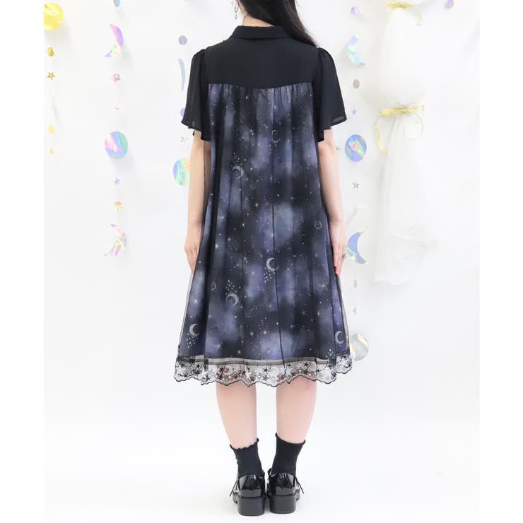 ルミナスムーン柄ワンピース | axes femme | 詳細画像3 