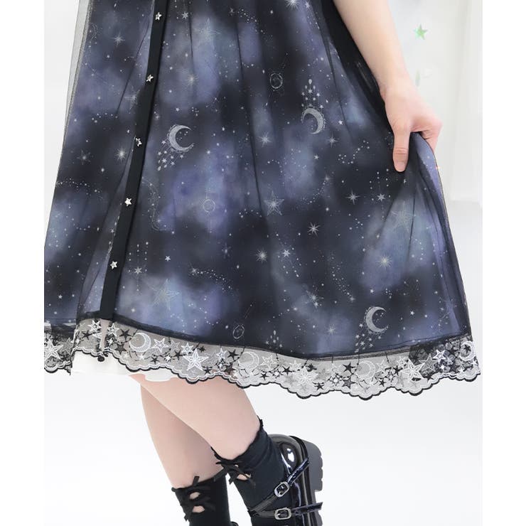 ルミナスムーン柄ワンピース | axes femme | 詳細画像4 