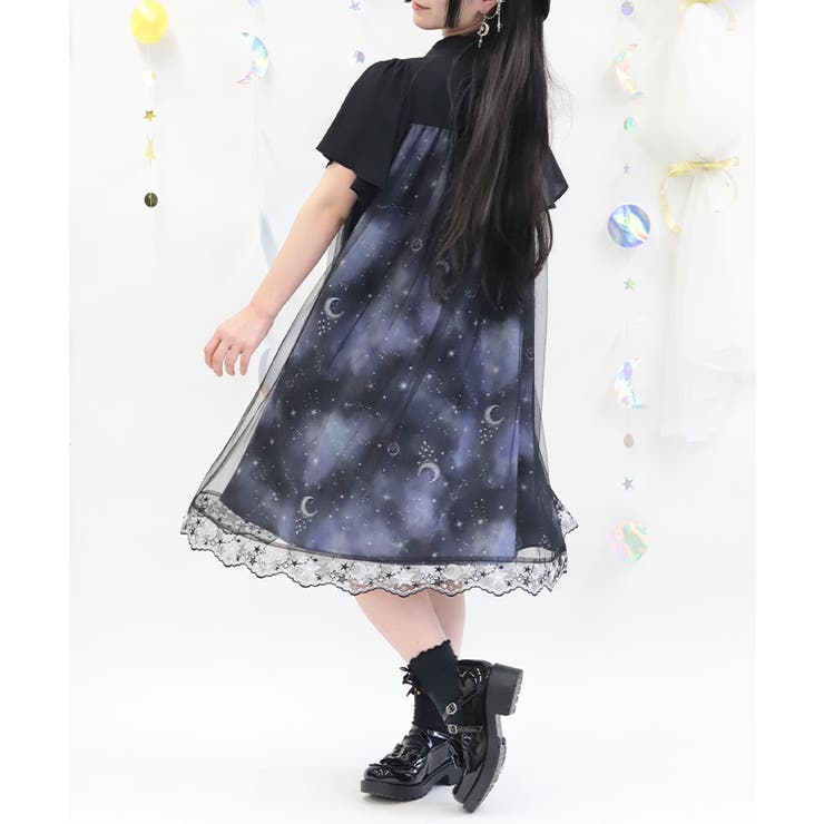ルミナスムーン柄ワンピース | axes femme | 詳細画像5 