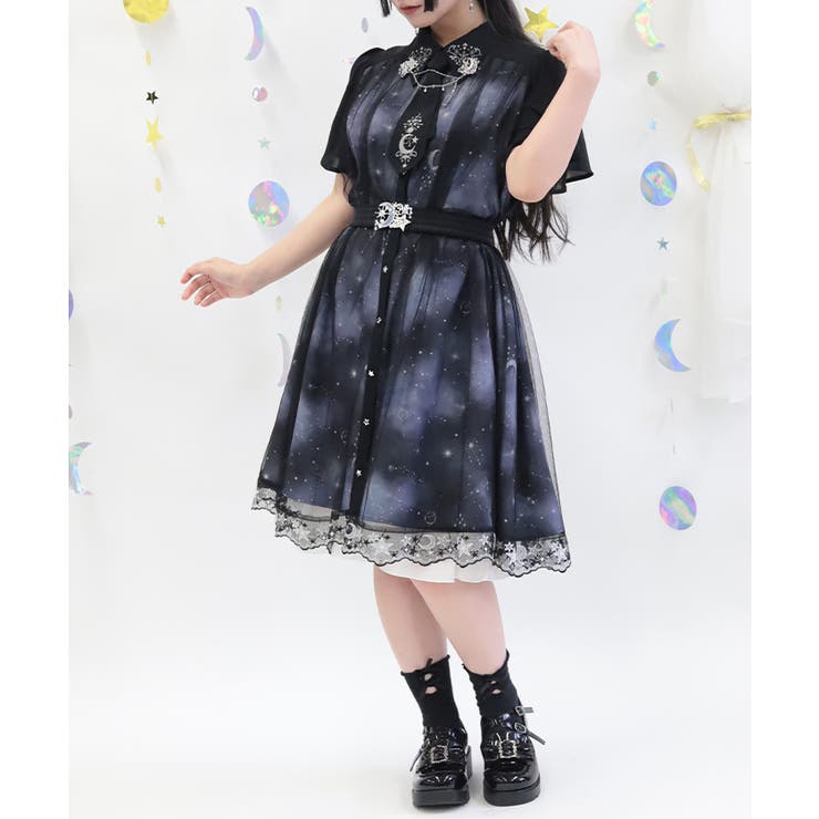 ルミナスムーン柄ワンピース | axes femme | 詳細画像8 
