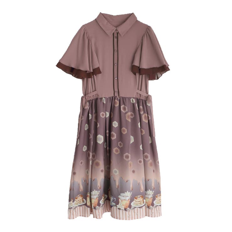 メルティハニーラッフル袖OP[品番：IGAW0000440]｜axes femme