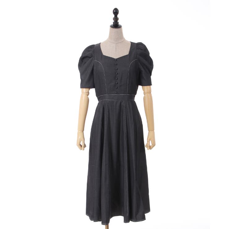 パワショル半袖ワンピース[品番：IGAW0003428]｜axes femme