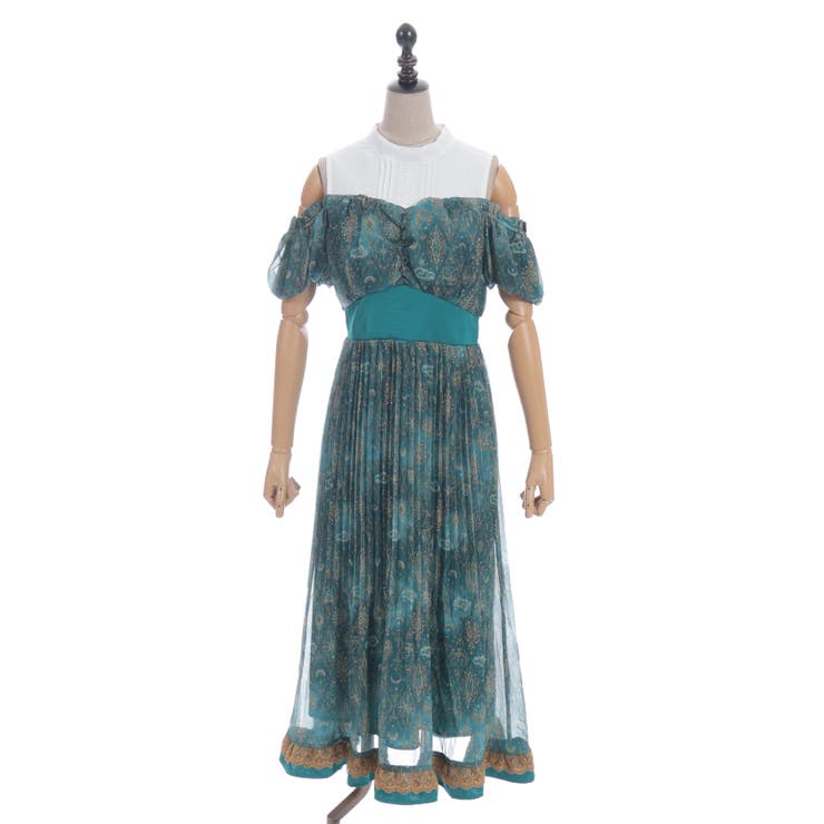 アラビアンナイト肩あきワンピース[品番：IGAW0006279]｜axes