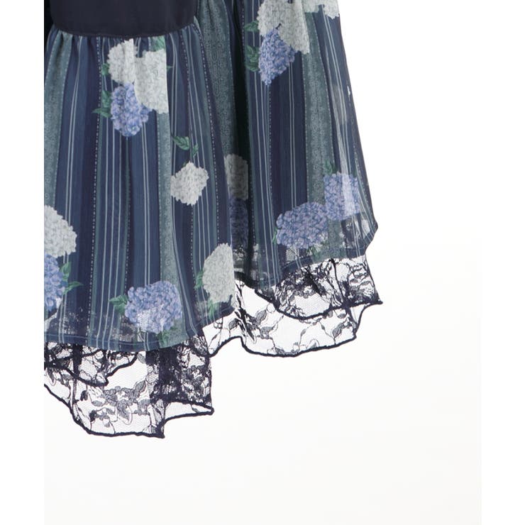 紫陽花シフォンワンピース[品番：IGAW0000493]｜axes femme