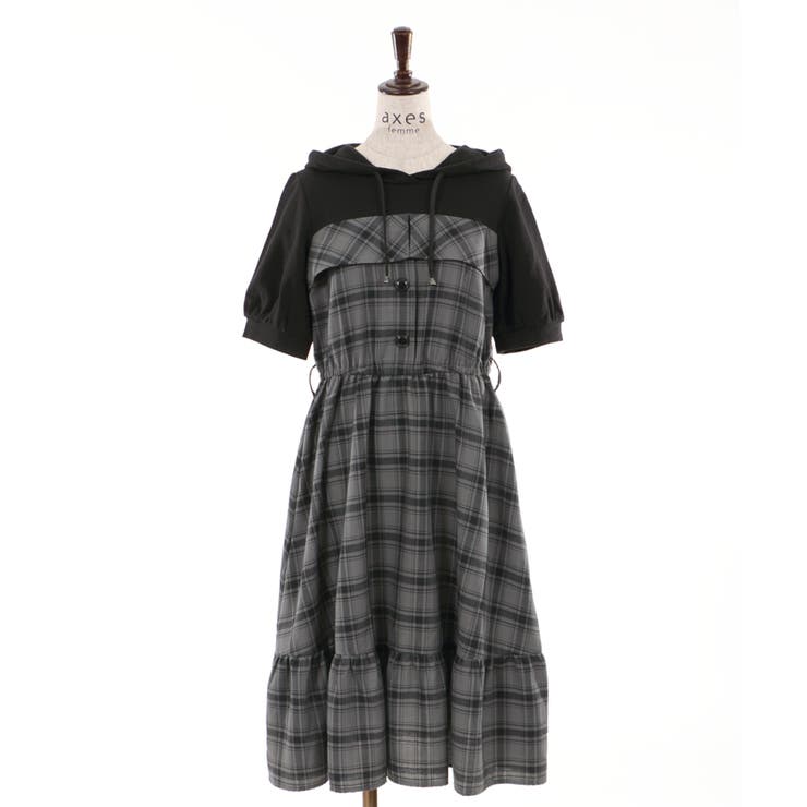 パーカードッキングワンピース[品番：IGAW0000177]｜axes femme