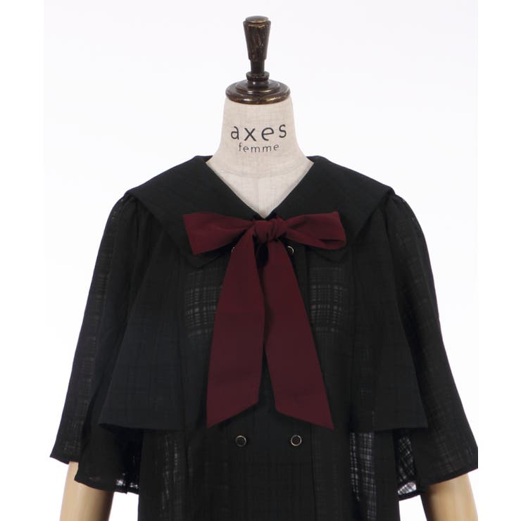 リボン付セーラー襟ワンピース | axes femme | 詳細画像24 