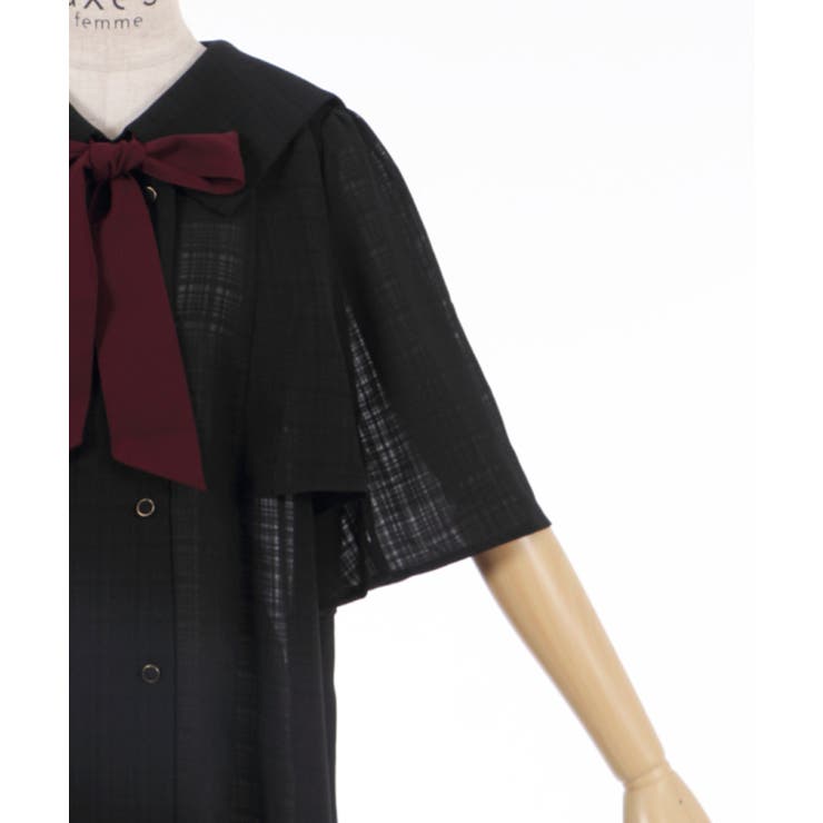 リボン付セーラー襟ワンピース | axes femme | 詳細画像30 