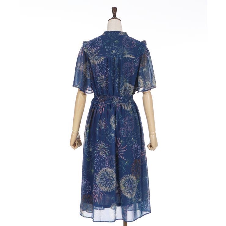 花火柄ワンピース[品番：IGAW0002098]｜axes femme（アクシーズ