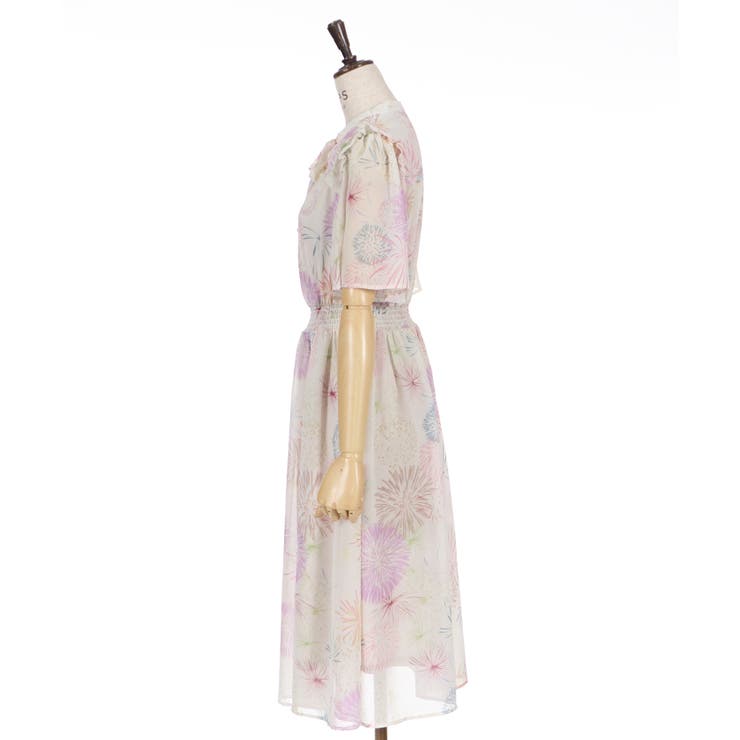 花火柄ワンピース[品番：IGAW0002098]｜axes femme（アクシーズ