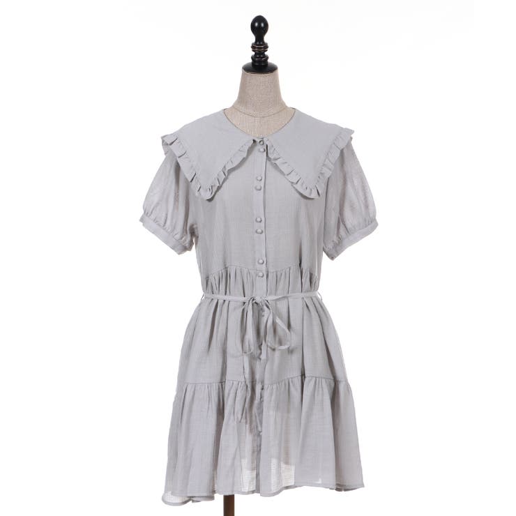 ティアードビッグ襟チュニック[品番：IGAW0000530]｜axes femme