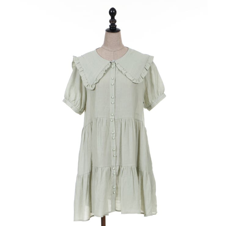 ティアードビッグ襟チュニック[品番：IGAW0000530]｜axes femme