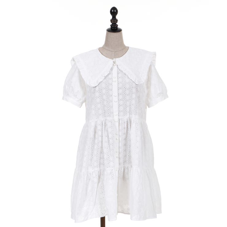 ティアードビッグ襟チュニック[品番：IGAW0000530]｜axes femme