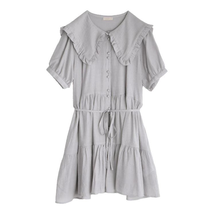 ティアードビッグ襟チュニック[品番：IGAW0000530]｜axes femme