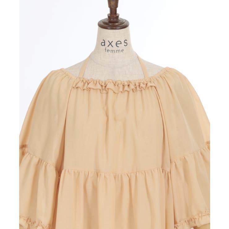 コットン風ポンチョチュニック[品番：IGAW0005027]｜axes femme