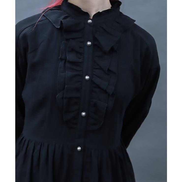 ガーゼフリルシャツワンピース | axes femme | 詳細画像11 