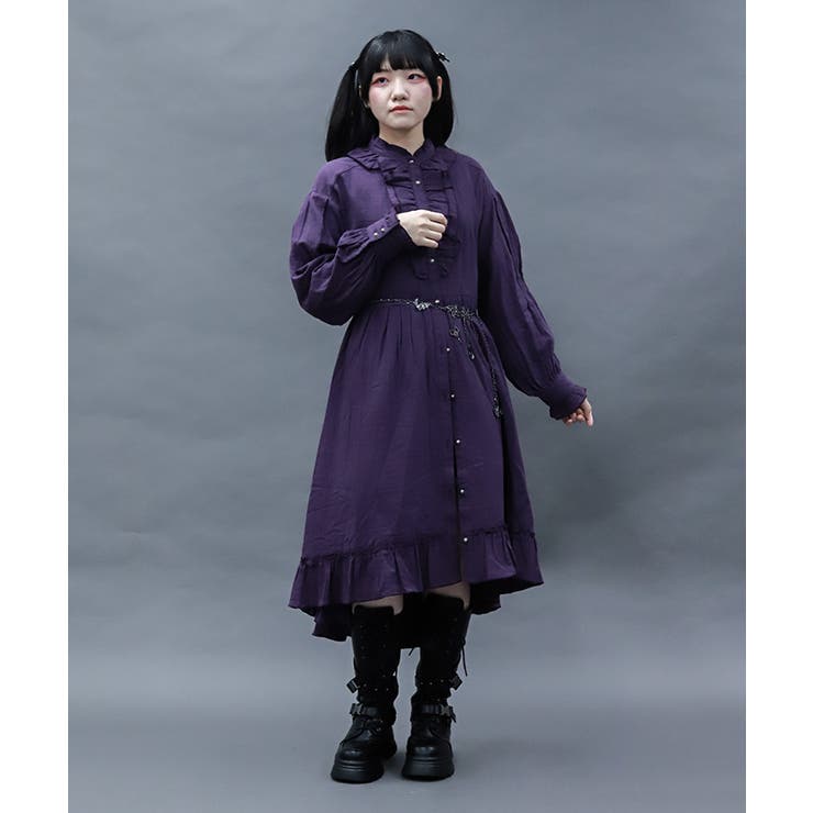 ガーゼフリルシャツワンピース | axes femme | 詳細画像13 