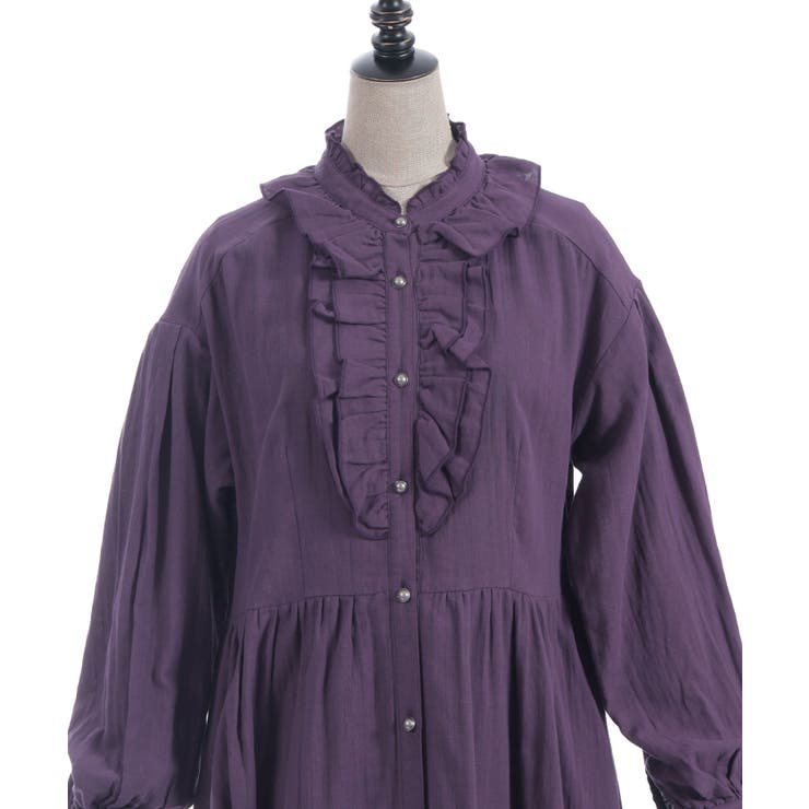 ガーゼフリルシャツワンピース | axes femme | 詳細画像24 