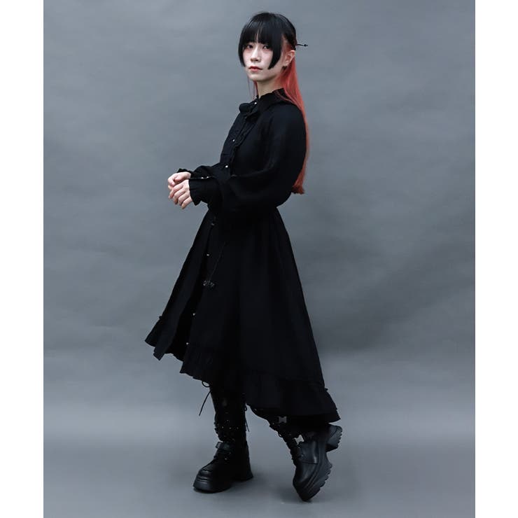 ガーゼフリルシャツワンピース | axes femme | 詳細画像6 