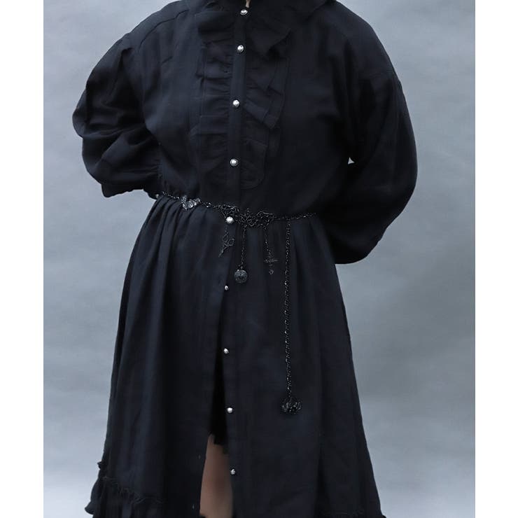 ガーゼフリルシャツワンピース | axes femme | 詳細画像8 