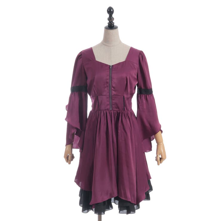 フレアスリーブイレヘムワンピース | axes femme | 詳細画像10 