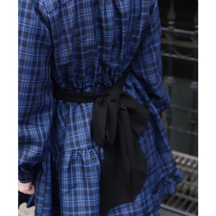 チェックフリルシャツワンピース | axes femme | 詳細画像8 