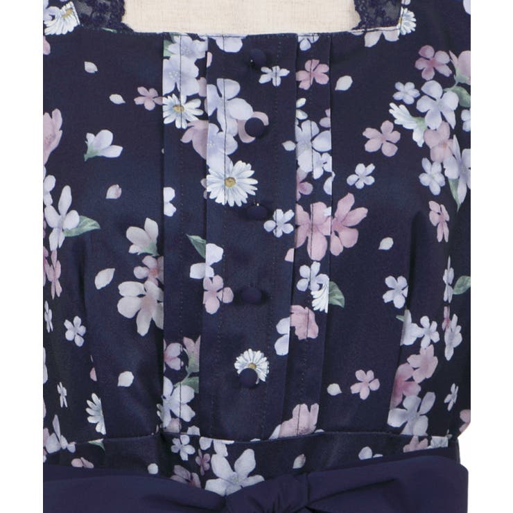 桜柄ティアードOP[品番：IGAW0001530]｜axes femme