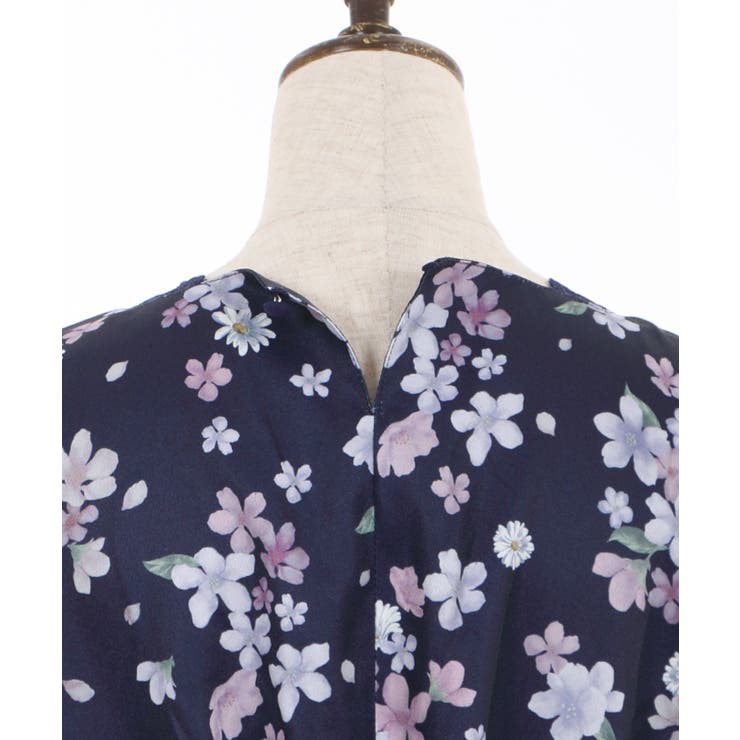 桜柄ティアードOP[品番：IGAW0001530]｜axes femme