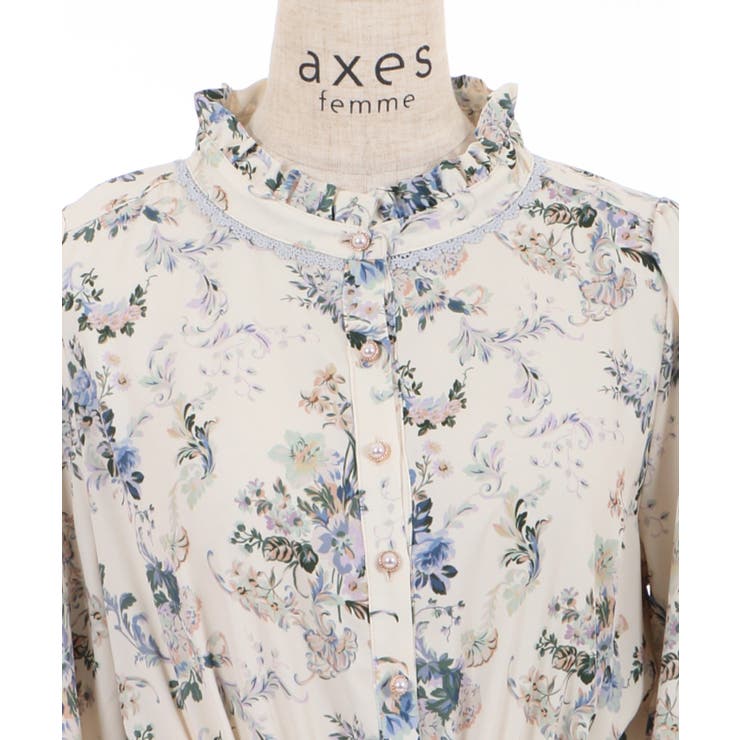 シャビーシックフラワー柄OP[品番：IGAW0001663]｜axes femme