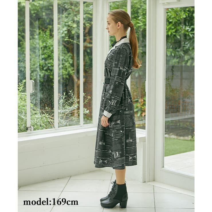nouvelle柄ワンピース[品番：IGAW0002472]｜axes femme